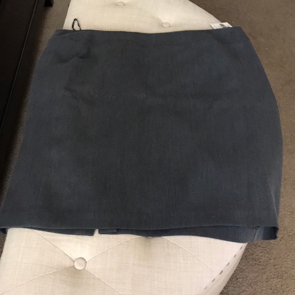 Charcoal gray A-line skirt